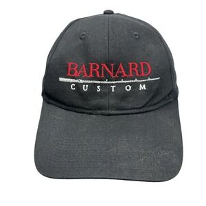 Barnard Custom Hat Cap Strap Back Black Embroidered Logo Mens One Size Otto